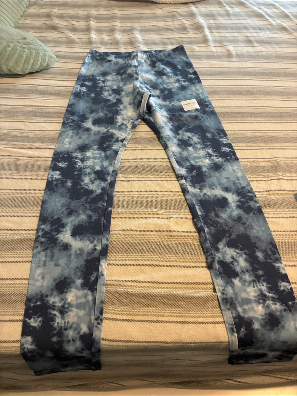 Tie-Dye Blue Women's Leggings